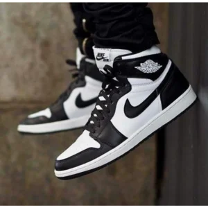 Premium Air Jordan Retro 1 High Black White Panda Shoes For Men (FST1171)