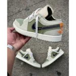 Premium Air Jordan Retro 1 Low Craft Olive Shoes For Men (FST1114) - 7a first copy shoes | Buy Online at Best Price