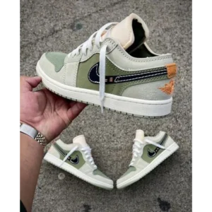 Premium Air Jordan Retro 1 Low Craft Olive Shoes For Men (FST1114)