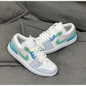 Premium Air Jordan Retro 1 Low Se Emerald Rise Shoes For Men (FST1142)