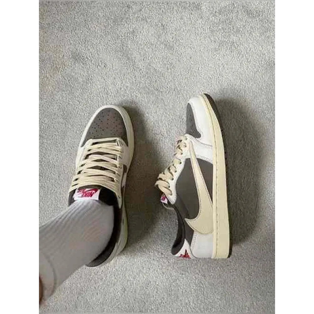 Premium Air Jordan Retro 1 Travis Scott Reverse Mocha Shoes For Men (BME24)