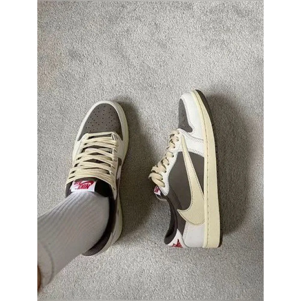 Premium Air Jordan Retro 1 Travis Scott Reverse Mocha Shoes For Men (FST1237)