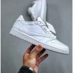 Premium Air Jordan Retro 1 X Travis Scott White Shoes For Men (FST1226) - 7a first copy shoes | Buy Online at Best Price
