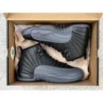 Premium Air Jordan Retro 12 Black Wolf Grey Shoes For Men (FST1110) - 7a first copy shoes | Buy Online at Best Price