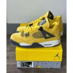 Premium Air Jordan Retro 4 Lightning Tour Yellow Shoes For Men (FST1169) - 7a first copy shoes | Buy Online at Best Price