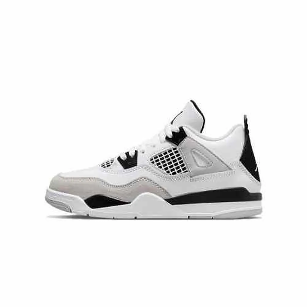 Premium Air Jordan Retro 4 Military Black Shoes For Men (SNC586)