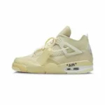 Premium Air Jordan Retro 4 Off White Sail Shoes For Men (SNC585) - 7a first copy shoes | Buy Online at Best Price