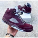 Premium Air Jordan Retro 5 Burgundy Shoes For Men (FST1173) - 7a first copy shoes | Buy Online at Best Price