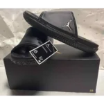 Premium Air Jordan Super Play Black Gold Slide For Men (SP496) - 7a first copy shoes | Buy Online at Best Price