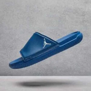 Premium Air Jordan Super Play Blue Gold Slide For Men (SP497)