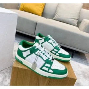 Premium Amiri Skel Low Top Green White Shoes For Men (FST1214) - 7a first copy shoes | Buy Online at Best Price