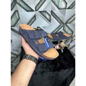 Premium Birkenstock Arizona Dark Blue Suede For Men (SNC539)