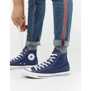 Premium Converse All Star High Navy Shoes For Men (FST1223)