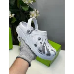 Premium Crocs Classic Clogs White Grey For Men (FST1127) - 7a first copy shoes | Buy Online at Best Price