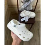 Premium Crocs Classic Hiker White Clogs For Men (BME104) - 7a first copy shoes | Buy Online at Best Price