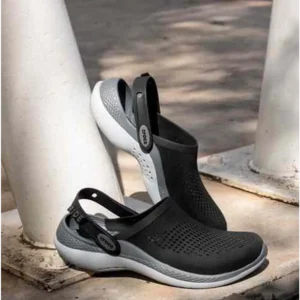 Premium Crocs Lite Ride 360 Black Grey Clogs For Men (SHI507)