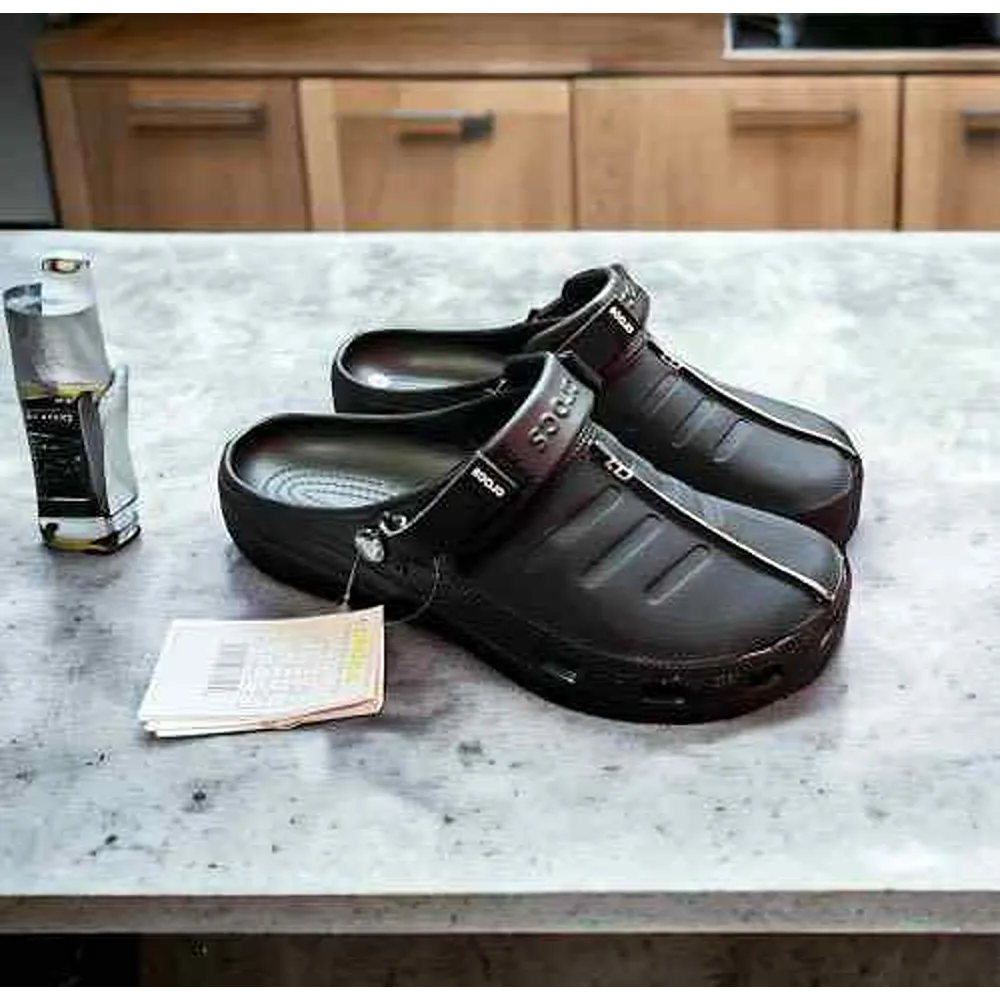 Premium Crocs Yukoon Black Clogs For Men (SP476)