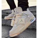 Premium Jordan Retro 4 Off White Sail Shoes For Men (SFS1334) - 7a first copy shoes | Buy Online at Best Price