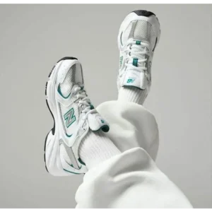 Premium New Balance 530 White Green Shoes For Men (FST1153)