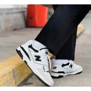 Premium New Balance 550 Black White Shoes For Men (BME54)