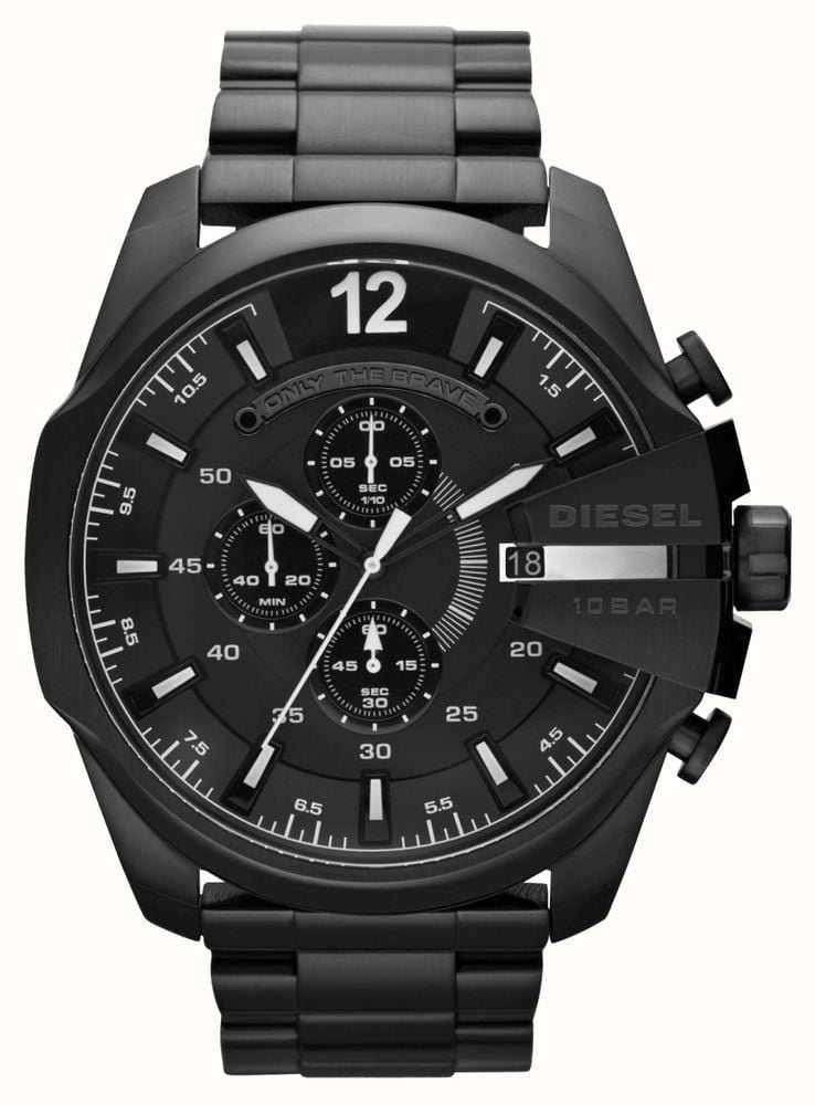 Diesel Mega Chief Chronograph Black Dial Men’s Watch For Man Dz4283 Gift