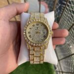 Rolex Analog Diamond Set Gold Watch Royal Stainless Steel RLX-8082 - Accessories | Buy Online at Best Price