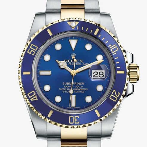 Rolex blue dial quartz men’s watch RLX-BLUE-SG-QTZ