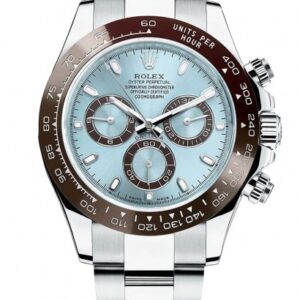 ROLEX Chronograph Daytona Silver Blue Metal Men’s Watch for Man RLX-BLUE-DIAL-QTZ