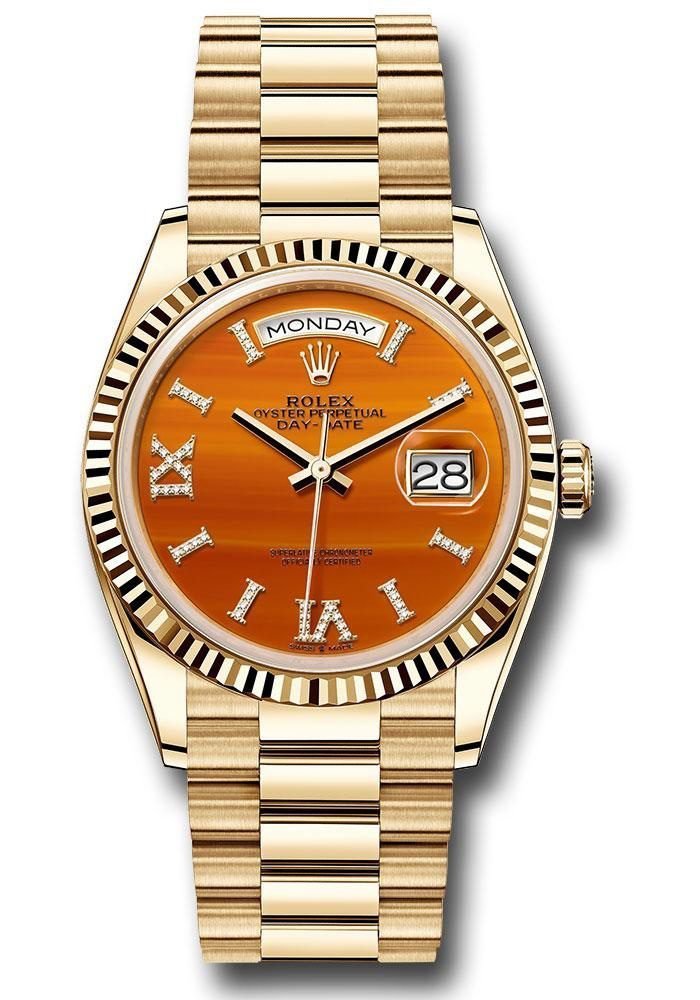 Rolex Day Date 40 Carnelian Orange