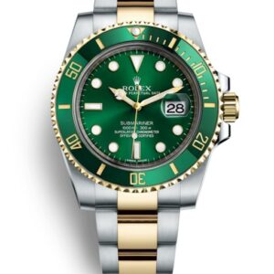 Rolex Stainless Steel Men’s Watch Green Dial Silver & Golden Strap RLX-116613-LV
