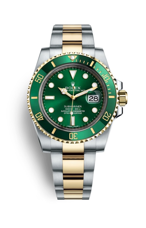 Rolex Stainless Steel Men’s Watch Green Dial Silver & Golden Strap RLX-116613-LV
