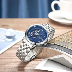 Stylish Seiko Watch Presage Garden Silver Blue For Men (SG2576)