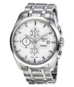 Stylish Tissot Chronograph Mens Watch Silver White Metal Formal Casual Watch - Accessories | Buy Online at Best Price
