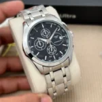 Stylish Tissot Silver Black Chronograph Men’s Watch - Accessories | Buy Online at Best Price