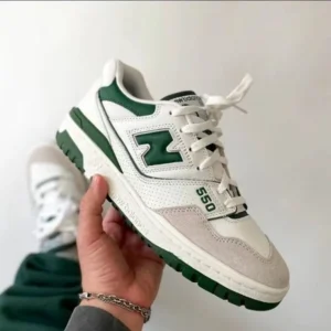 Trendy New Balance 550 Green Shoes For Men (SW5637)