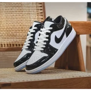 Trendy Nike Air Jordan 1 Low Concord Glossy Shoes For Men (SW6258) - 7a first copy shoes | Buy Online at Best Price