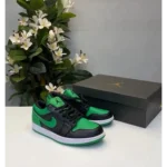 Trendy Nike Jordan Retro 1 Low Black Lucky Green Shoes For Men (SW5635) - 7a first copy shoes | Buy Online at Best Price