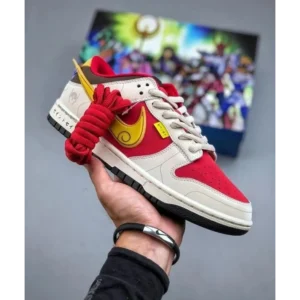 Trendy Nike Sb Dunk Low X Saint Seiya Red Gold Shoes For Men (SW6225)