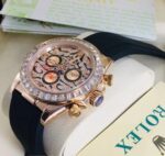 Trendy Rolex Cosmograph Daytona Chronograph Quartz Chronometer Diamond Men’s Watch In Rose Gold Color Case And Designer Dial- EYE OF THE TIGER TIGER-R-1166 - Buy Online | Brandfasion