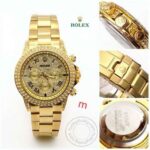Trendy Rolex Diamond Luxury Men’s Watch for Man RLX-ZOOM Quartz Gold Watch - Accessories | Buy Online at Best Price