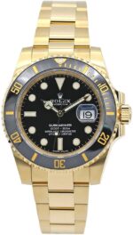 Trendy ROLEX Quartz Gold Black Dial Metal Mens Watch for Man Rlx-Sub-GB - Accessories | Buy Online at Best Price